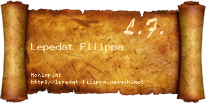 Lepedat Filippa névjegykártya